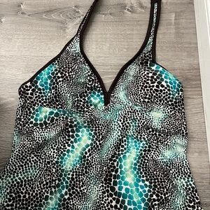 St. John’s Bay Multicolor Patterned Tankini